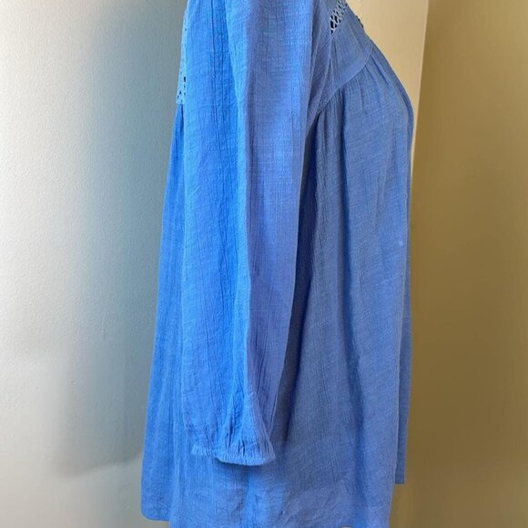 John Paul Richard Eyelet Woman's Sz MED Granola Girl CottageCore Lagenlook - Picture 10 of 13